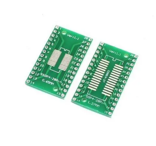 

5PCS SSOP28 SOP28 TSSOP28 to DIP28 Adapter Converter PCB Board 0.65/1.27mm