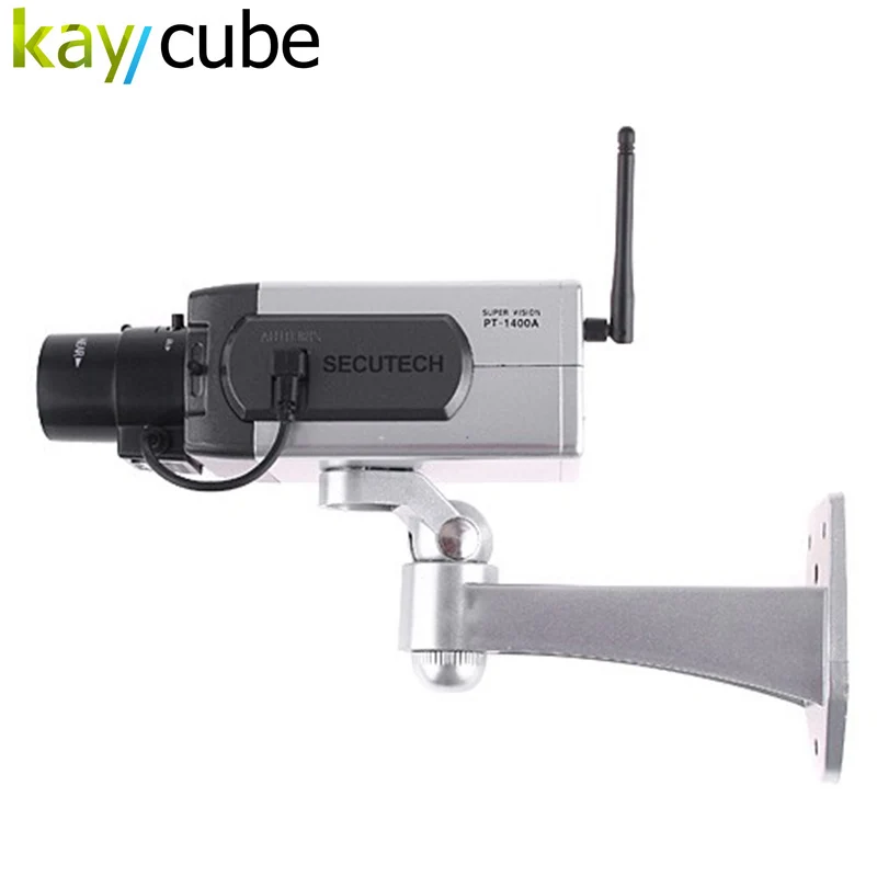 

Wireless Dummy Camera LED Surveillance Motion Detection Security CCTV Wireless Fake Camera Body Free Shipping