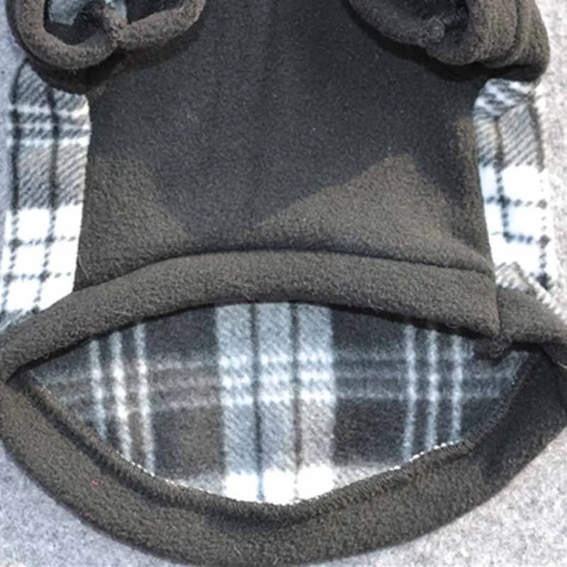SYDZSW Winter Puppy Pet Clothing Fashion Plaid Small Dog Cat Hoodie Black Chihuahua Sweater Coat with Hooded Yorkshire Dogs Supplies3