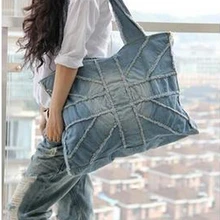 Модные сумки, сумка на плечо, джинсовая Женская Ручная стирка, рисовая сумка