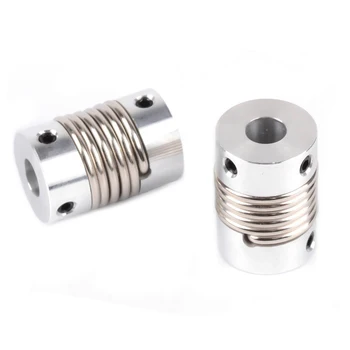 

small torque high elastic bellows coupling clamping screw fixed metal combined