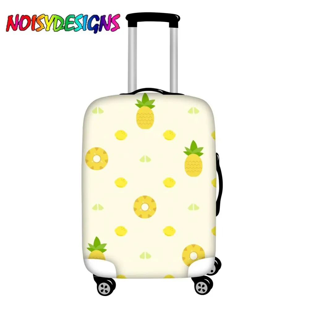 NOISYDESIGNS Waterproof Dust Rain Cover Colorful Pineapple Custom Luggage Cover Accessories Travel Trolley Covers Elastic NOISYDESIGNS Waterproof Dust Rain Cover Colorful Pineapple Custom Luggage Cover Accessories Travel Trolley Covers Elastic