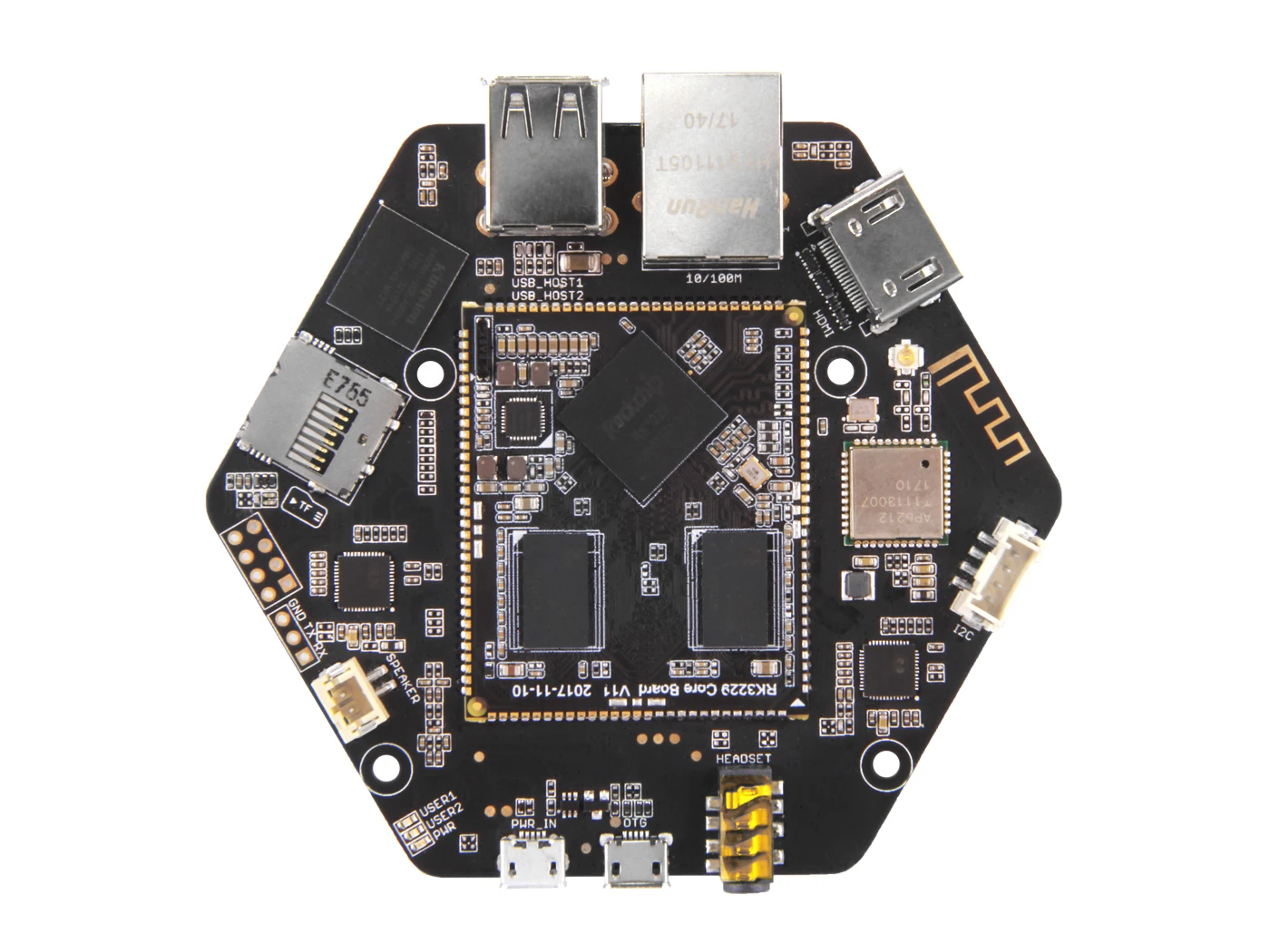 Respeaker Core v2.0 Интеллектуальный микрофон для распознавания речи макетная плата IOT