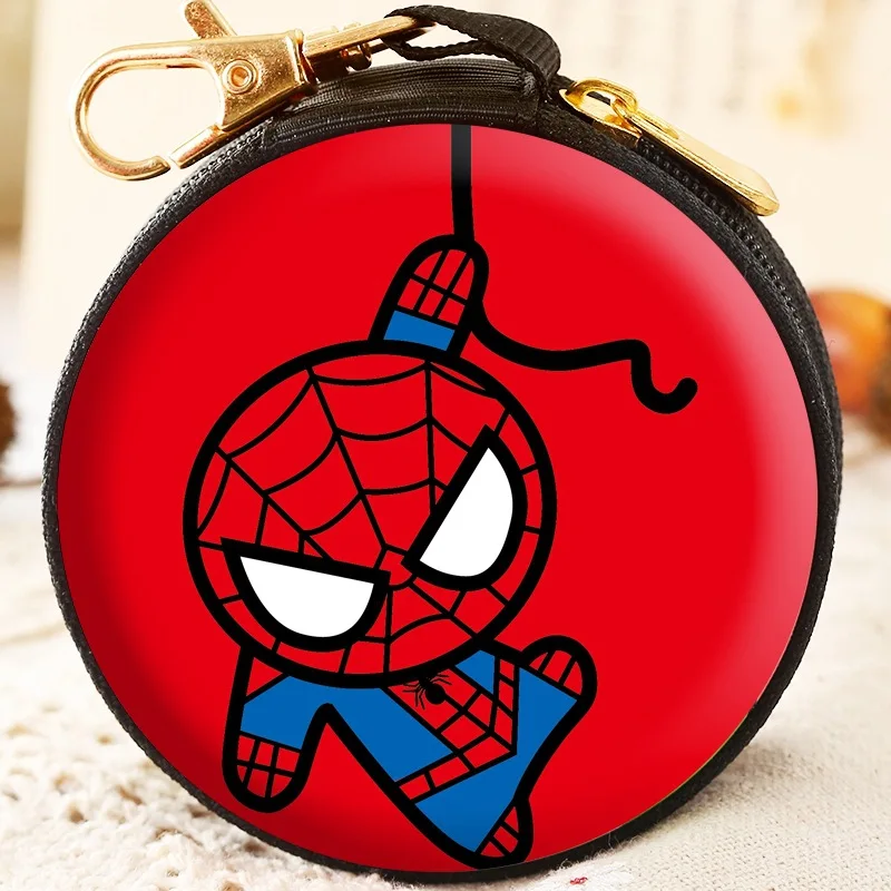

Q version Avengers Coin Purse Iron Man Hulk Captain America Key Case Wallet Children Thanos Children Gift