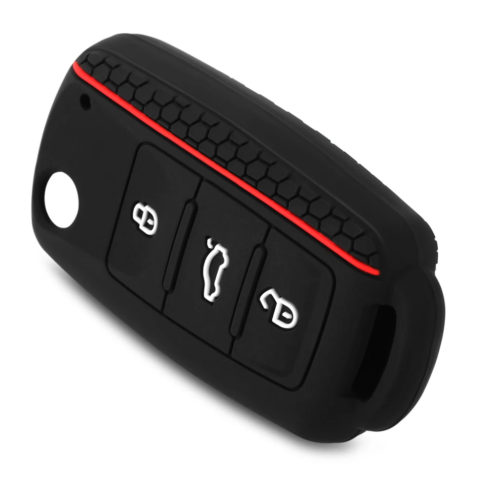 Силиконовая крышка без ключа для VW Caddy Golf Jetta Polo Passat Scirocco Tiguan Skoda Octavia