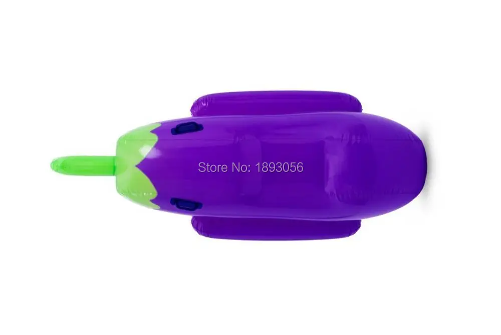 Giant Eggplant Rider Emoji Pool Float-2