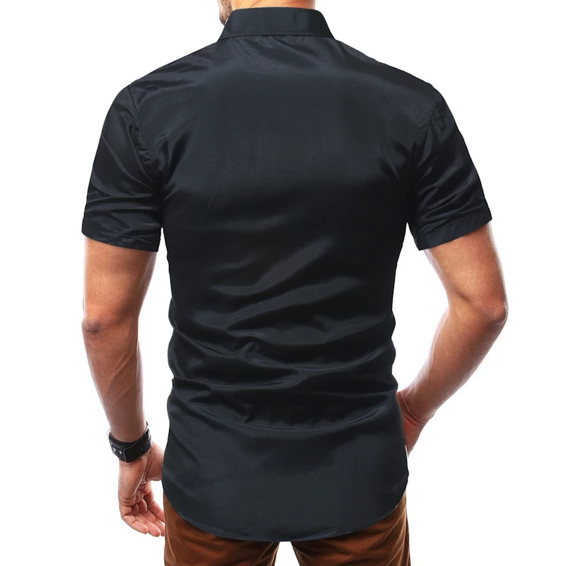 Unpadupe 2019 для мужчин рубашка личность порог платье короткий рукав Slim Fit Camisa Masculina повседневное мужской Гавайские рубашки 4XL