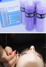 100pcs/lot Durable Micro Disposable Eyelash Extension Individual Applicators Mascara Brush For Women Wholesale