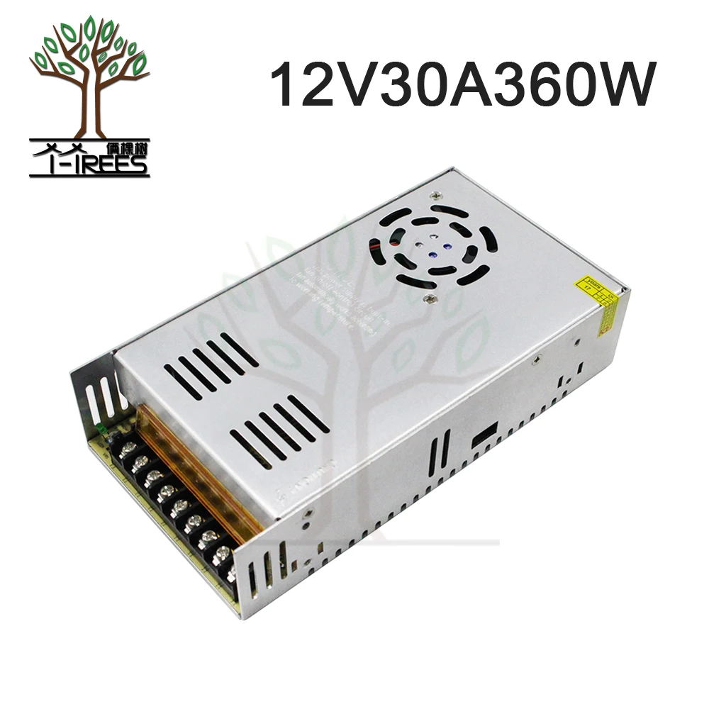 

12V 30A 360W switching power supply adapter led strip light transformer 12v for 3d printer parts part S-360-12 12V30A