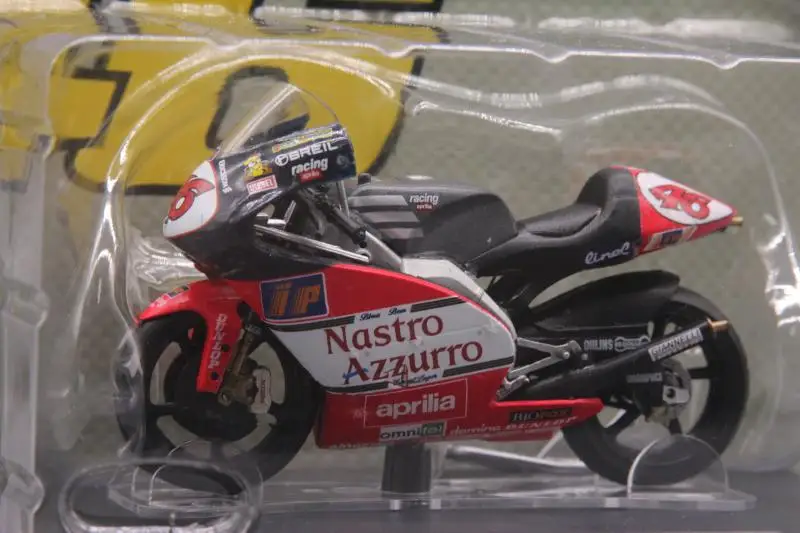 Leo 1:18 Aprilia RSW250 1998 Модель мотоцикла из сплава литая под давлением металлическая игрушка подарок на день рождения для детей