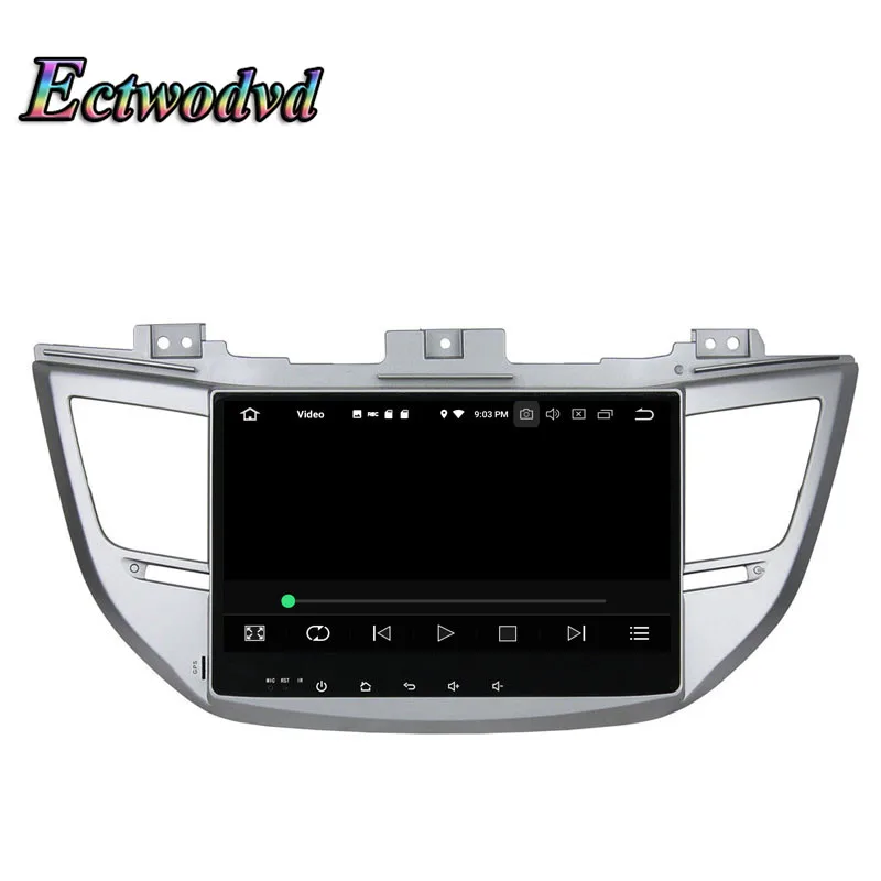 Top Ectwodvd Octa Core 4G RAM 64G ROM Android 9.0 Car Multimedia DVD Player GPS HeadUnit for Hyundai IX35 for Tucson 2015 7