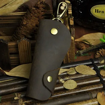 

Vintage Crazy Horse Genuine Leather Men Wallet Vintage Pocket Credit Card Holder Famous Brand Small Money Bag Cowhide Coin Purse