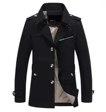 Men Jacket Coat Long Section Fashion Trench Coat Jaqueta Masculina Veste Homme Brand Casual Fit Overcoat Jacket Outerwear 5XL