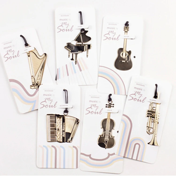 

Korean Creative Metal Musical Bookmarks Chinese Style Bookmarks Popular Lovable Rope Stationery Items Paper Bookmark Metal