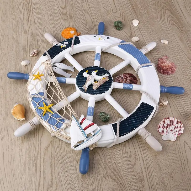 Anker Steuermann Holz Boot Schiff Ruder Rad Home Wand Decor Party