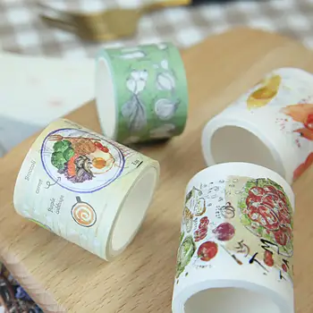 

1 pcs Washi Tapes DIY Green Vegetables Japanese Paper Masking tape Decorative Adhesive Tapes Scrapbooking Stickers 3m