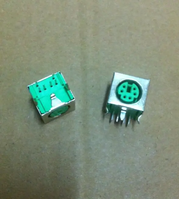 

20PCS/Lot PS2 Green Plug/Jack/Socket Connector 6P 6Pin for keyboard/mouse