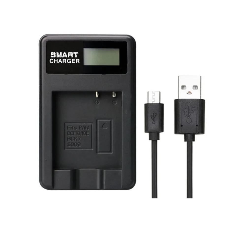 BCF10 BCF10E BCK7 LCD Single Charger Battery Charger for Panasonic DMW