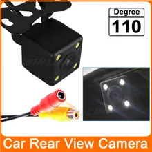 110 Degree Waterproof 4 LED Night Vision Car CCD Rear View Camera Parking Assistance system For