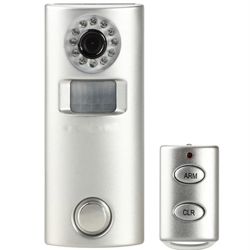 

Wireless Solar Alarm Camera with Video Recording PIR Motion Detection Armed Disarmed by 1 Keypad for Alert and Remote Controller