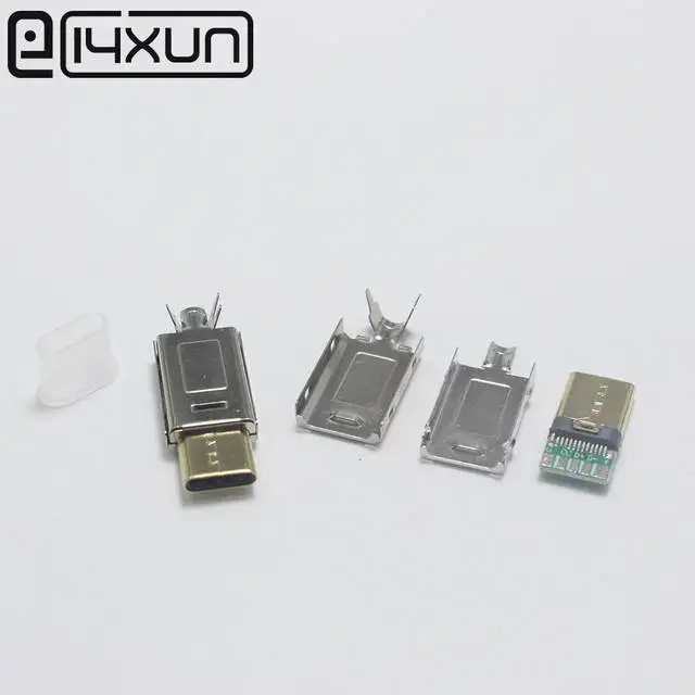 EClyxun 50 набор OTG 5Pin Type C к вилка медная Сварка двухсторонняя для Сделай Сам Зарядка