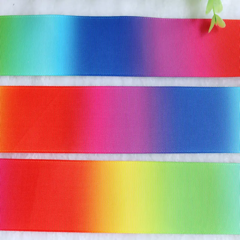 EPacket 1.5 '✸ мм 10 метров double faced красочные Радуга печатных Grosgrain ленты