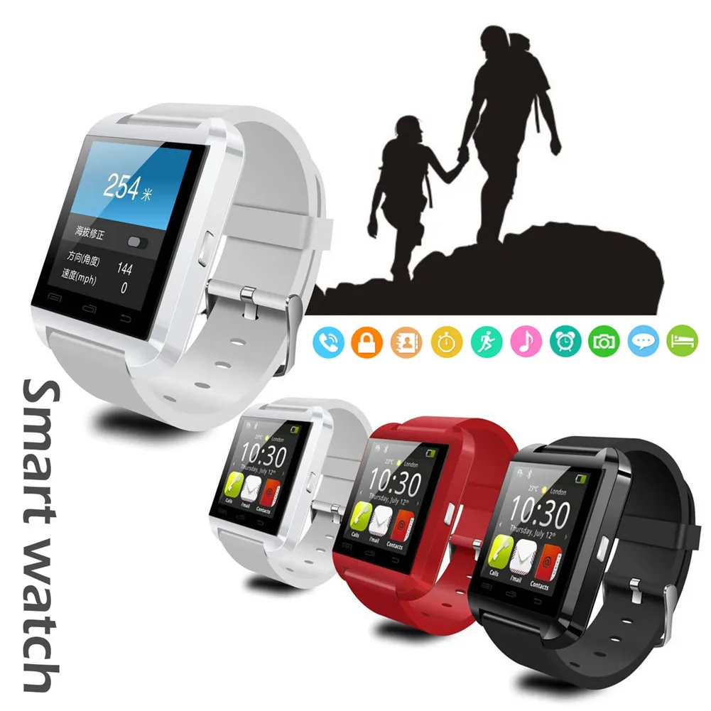 Спортивные Смарт-часы с Bluetooth, Смарт-часы для IPhone, IOS, Android, смарт-телефон, часы для ношения, устройство Smartwach U8 PK GT08 DZ09