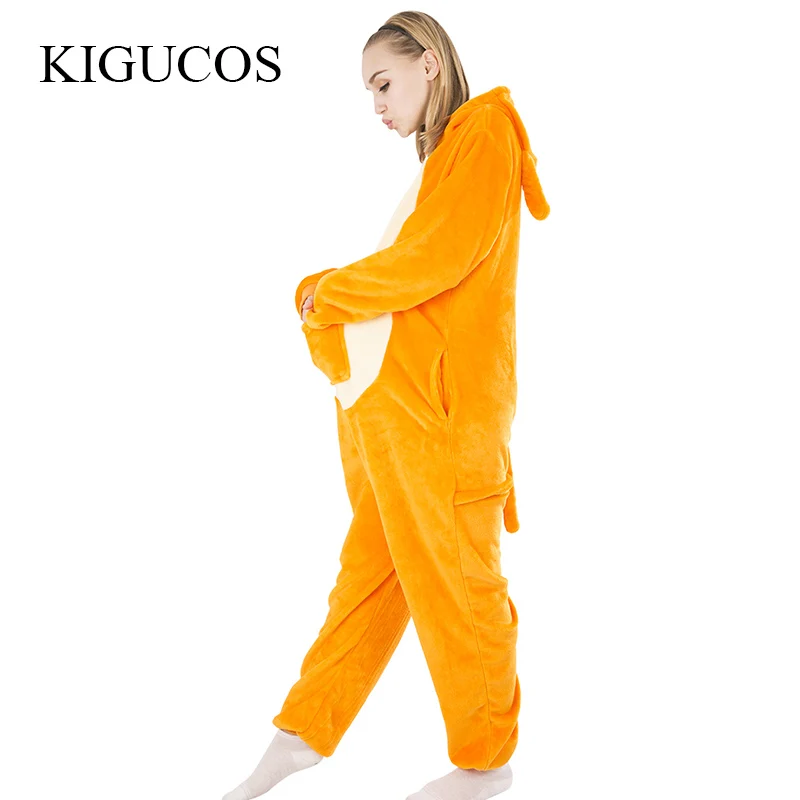 

KIGUCOS Lovely Kangroo Cos Animal Pyjamas Women Onepiece Halloween Outfit All in One Party Clothes Women Winter Pajamas