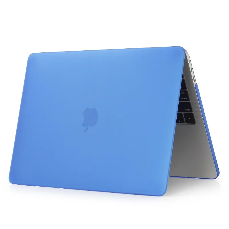 Матовый чехол для ноутбука APPle MacBook Air Pro retina 11 12 13 15 mac Book 15,4 13,3 дюймов с сенсорной панелью - Цвет: Blue