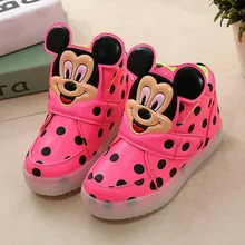 Free shipping New Autumn Boys girls mickey Fashion font b Children b font font b Shoes