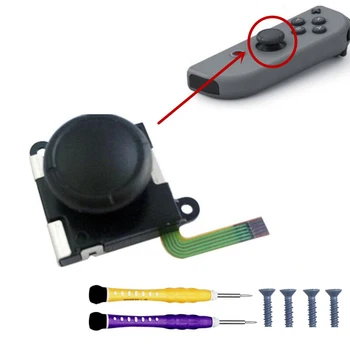 

Nintend Switch Joy-con 3D Analog Sensor Analog Axis Joystick Potentiometer OEM For Nintendos Switch Joycon with 4 Y screws
