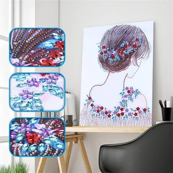 

Special Shaped Diamond Embroidery Beauty Lady's Back 5D Diamond Art Painting Cross Stitch 3D Crystal Diamond Decoration