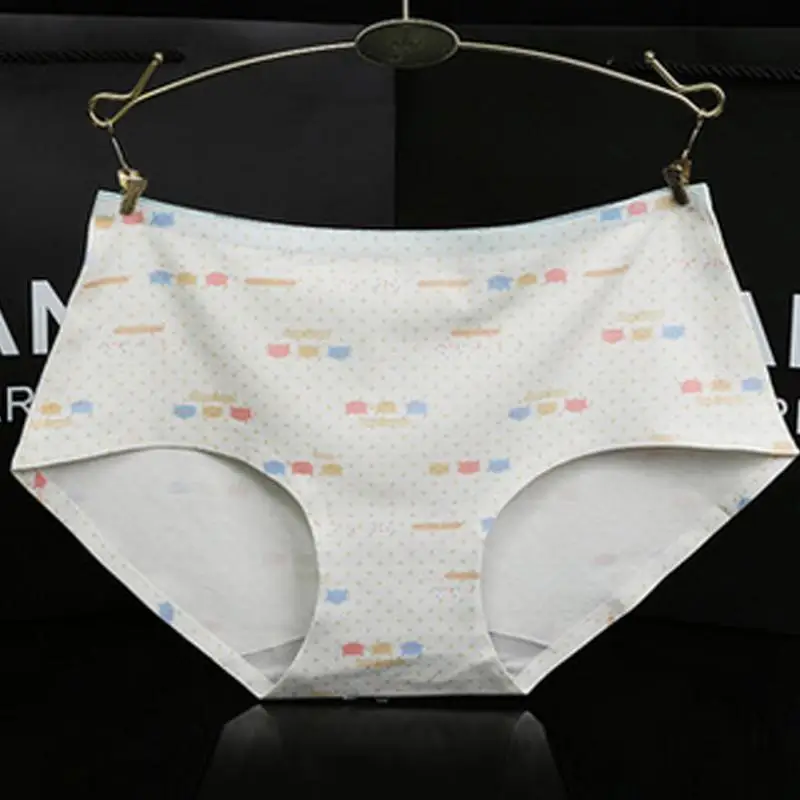 Buy Sweet Girls Love Print Panties Women Sexy Seamless