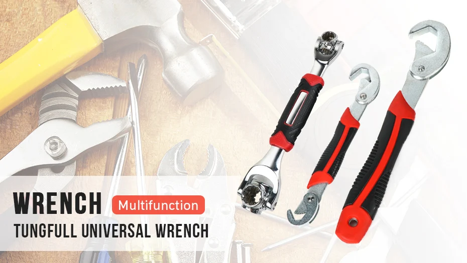 Universal Multi-Function Wrench Tools, Universal, Quick Snap,