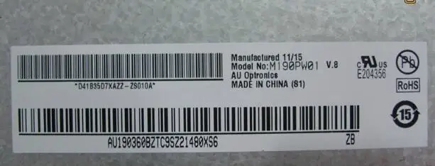 Новая 19-дюймовая панель M190PW01 V.8 V8 M190PW01V8 1440 x900 | Электроника