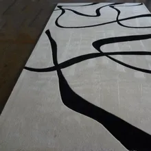 Современная Абстрактная гостиная журнальный столик спальня полный магазин прикроватный акриловый шерстяной ковер ручной работы на заказ утолщение