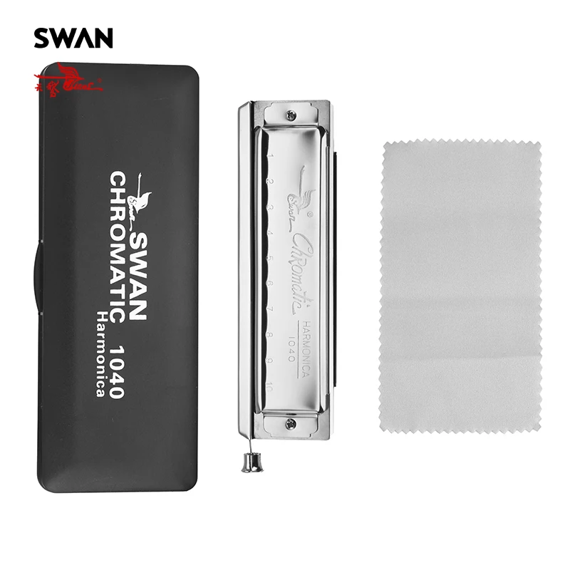 حار سوان SW1040-5 لوني هارمونيكا مع تقريب المعبرة المهنية آلات النفخ الموسيقية 10 ثقوب 40 نغمات العيدان