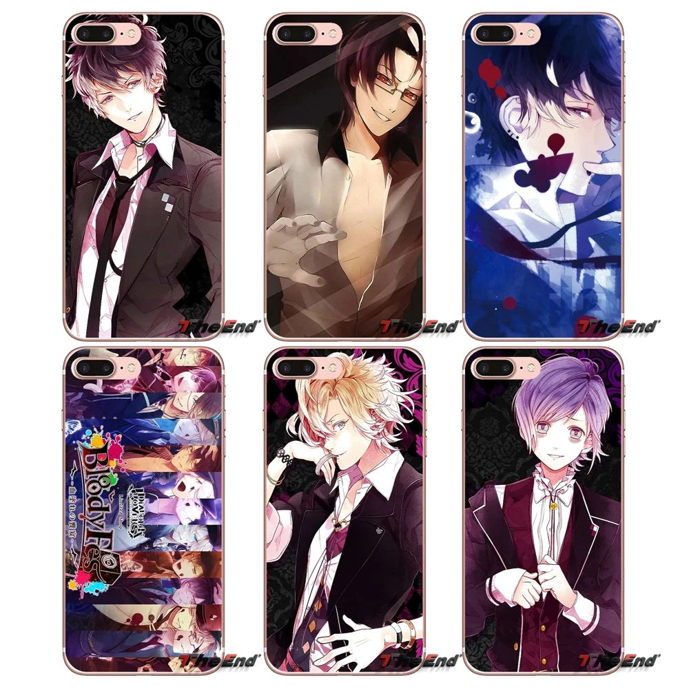 

For Huawei G7 G8 Ascend P7 P8 P9 Lite Honor 4C 5X 5C 6X Mate 7 8 9 Y3 Y5 Y6 II Pro Diabolik Lovers Japan Anime Phone Case