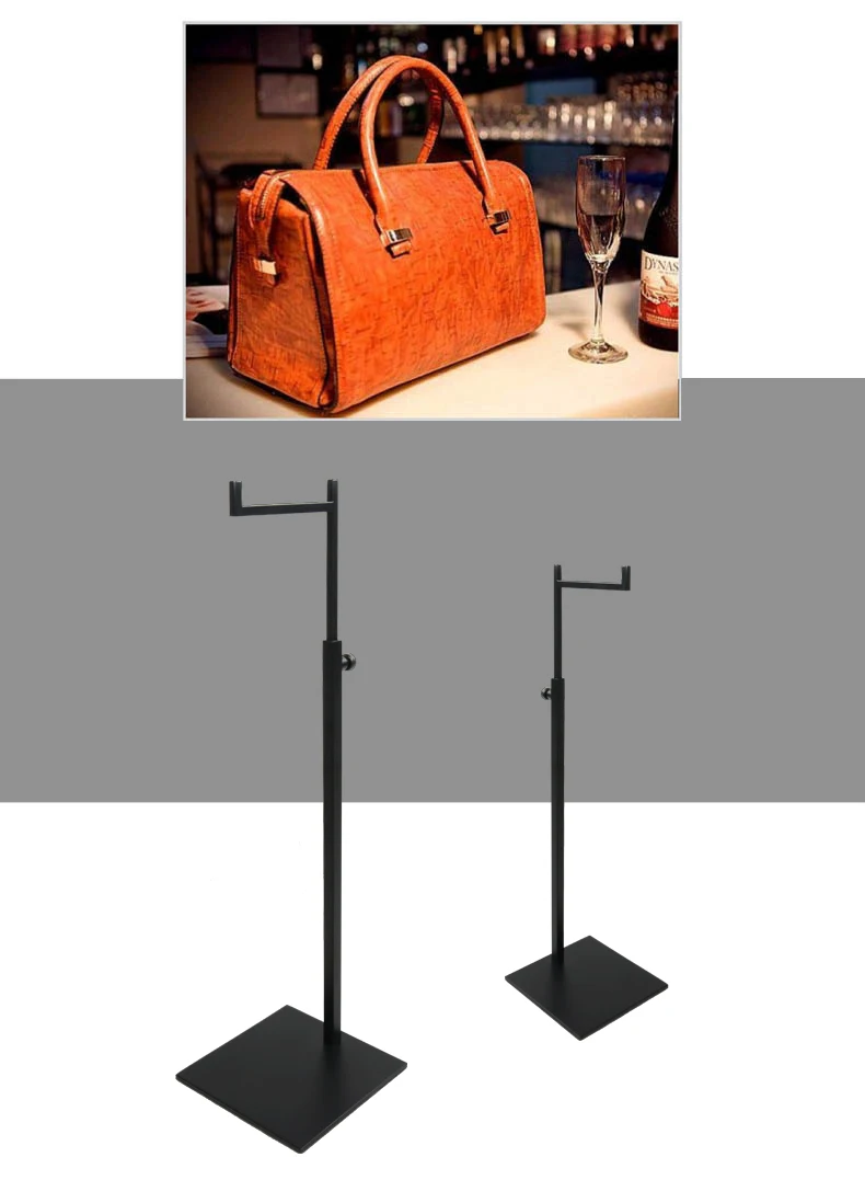 Высококачественная женская сумка из нержавеющей стали держатель Кронштейн регулируемый металлический галстук/кошелек/сумка, витрина держатель стойки 10 шт