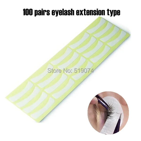 

100 pairs/lot New Type High Quality Paper Patches Eyelash Under Eye Pads Lash Eyelash Extension Eye Tips Sticker Make Up Tools