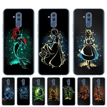 Милый чехол Белоснежка Алиса Русалочка Ститч Бэмби для huawei mate 10 20 Lite Pro Y5 Y6 Prime Y9 TPU чехол для телефона