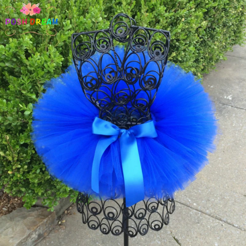 

POSH DREAM Royal Newborn Baby Tutu Skirts Royal Blue Tutus Skirts for Children 1st Birthday Baby Girls Tutu Clothes Dance Skirts