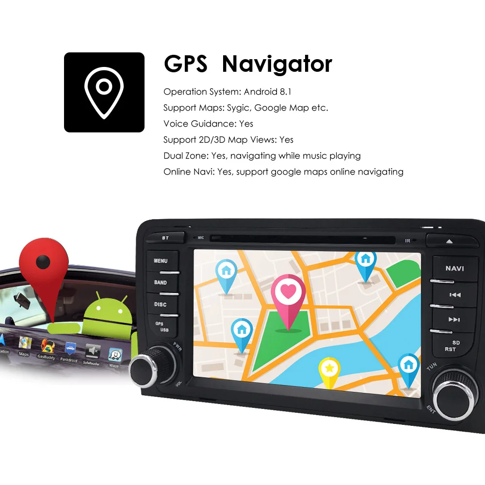 Perfect Android 9.0 4G CAR GPS For Audi A3 SEAT Exeo dvd player radio stereo IPS screen multimedia auto navigation 2 Perfect Android 9.0 4G CAR GPS For Audi A3 SEAT Exeo dvd player radio stereo IPS screen multimedia auto navigation 2