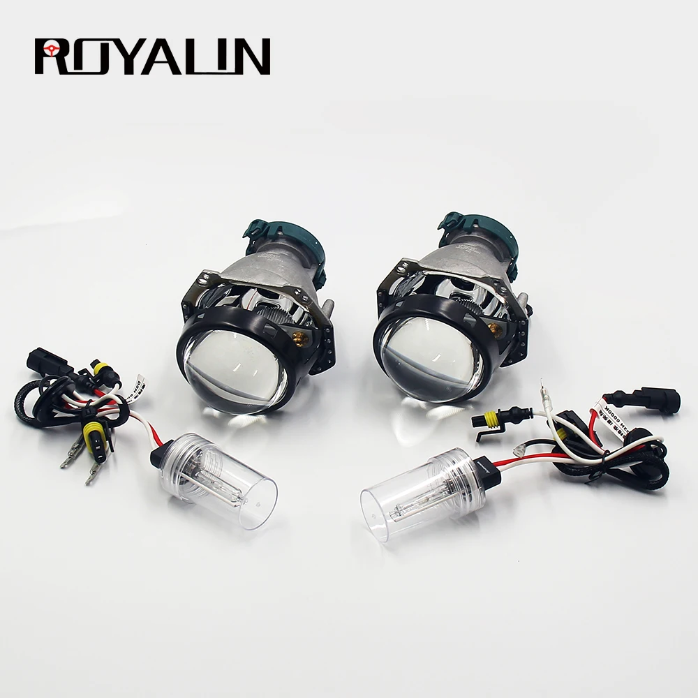 ROYALIN автомобильный биксенон D2H для Hella 3R фары линзы универсальные автомобильные