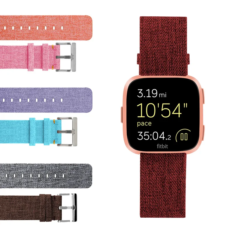 Canvas Watch Band Strap for fitbit watch band 23mm replacement watch strap