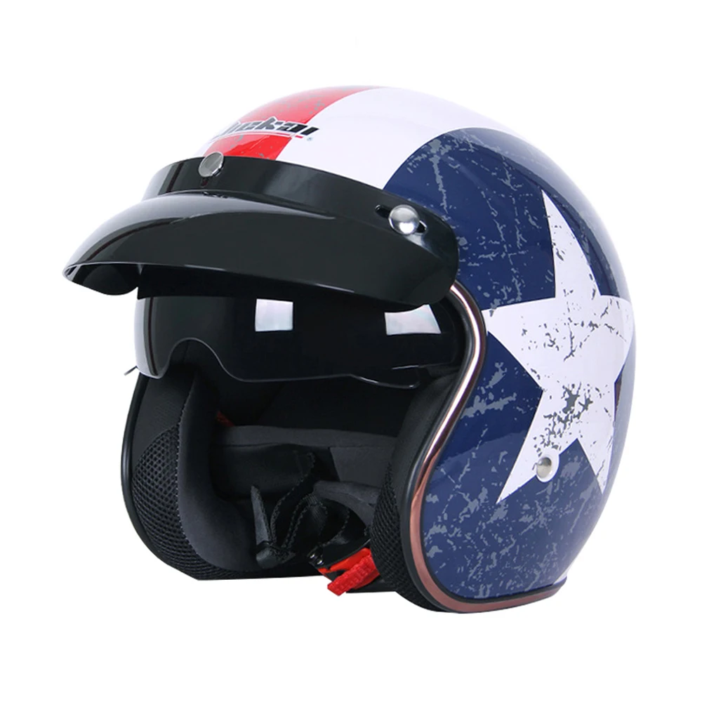 JIEKAI мотоциклетный шлем винтажное кафе, Рейсер, чоппер козырек Ретро крушение мотоциклетный шлем мотоциклетный Мото шлем для мотоцикла