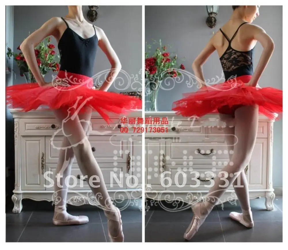 New Adult Professional Ballet Hard Organdy Platter Tutu Skirt Dance