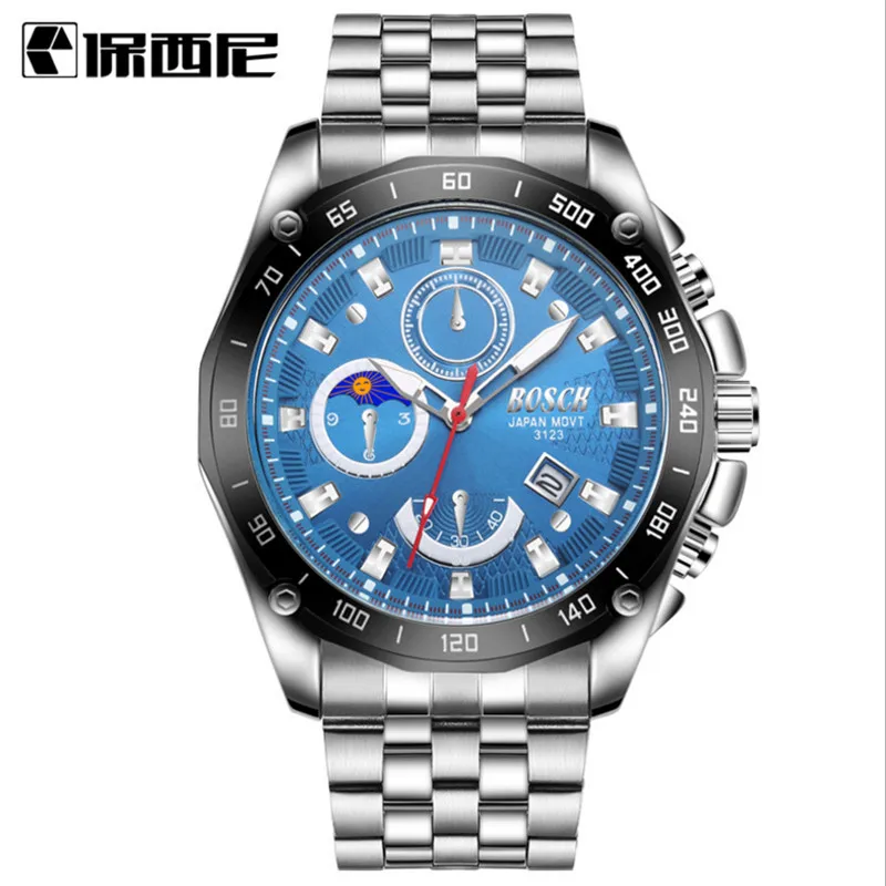 

Quartz watch men belt waterproof business casual slim watch fashion watc