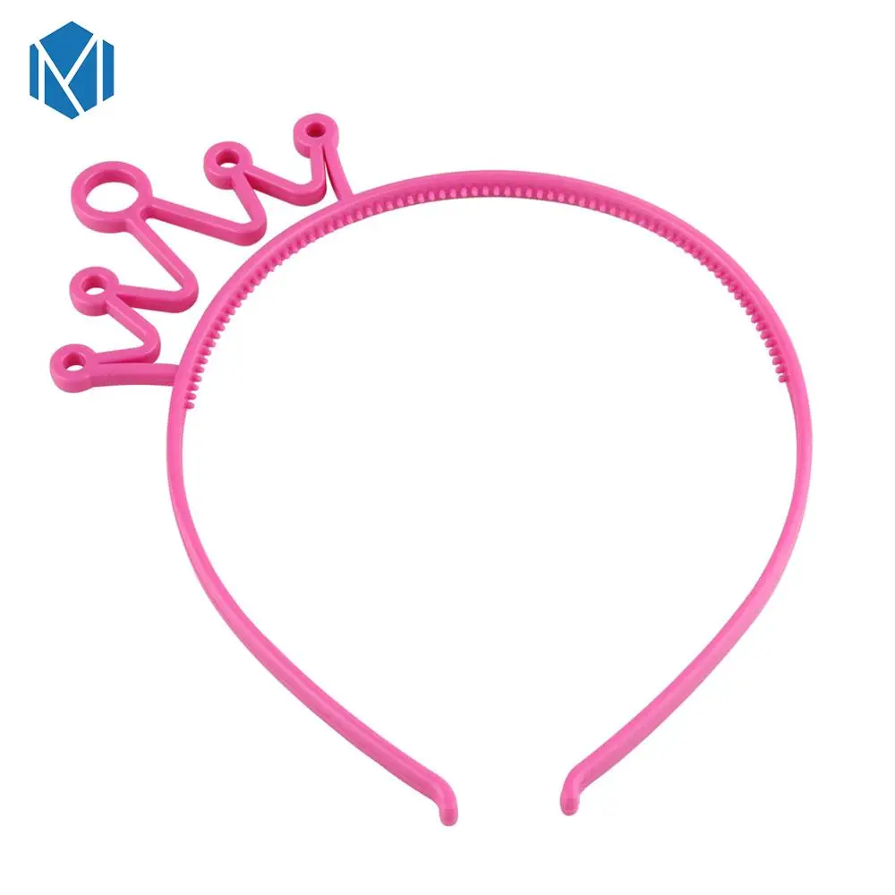 Crown D M MISM 1 шт., ободки с кошачьими ушками для девочек, корона, тиара, принцесса, с пластиковым животным, лента для волос, Бабочка, бант, аксессуары, головные уборы для девочек - Цвет: Crown D