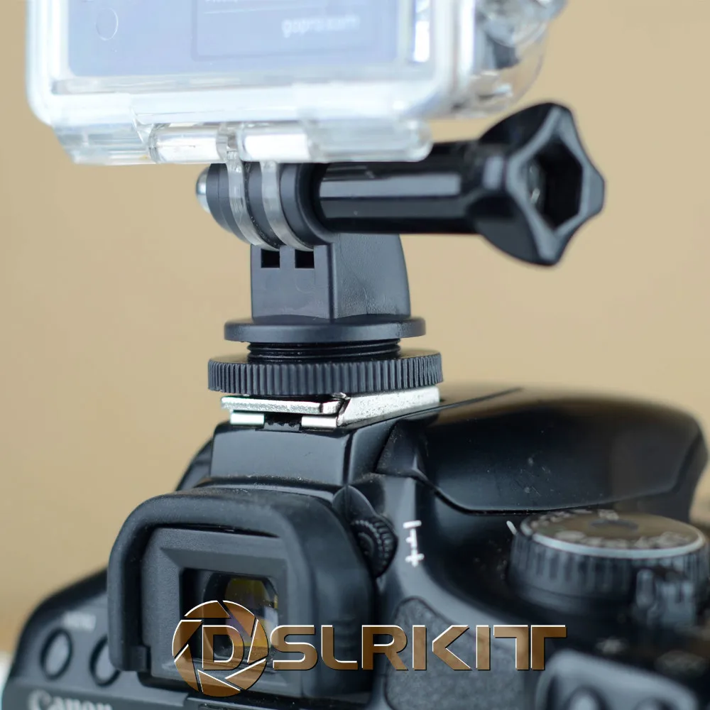 

DSLR Hot Shoe Mount Adapter For GoPro HERO 4 3+ 3 2 1